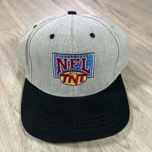 VTG NFL on TNT Strapback Hat NFL Football Turner Sports Gray Black  Cap